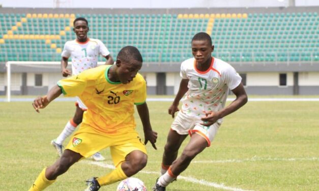 Tournoi UFOA B U17 : Le Niger punit le Togo